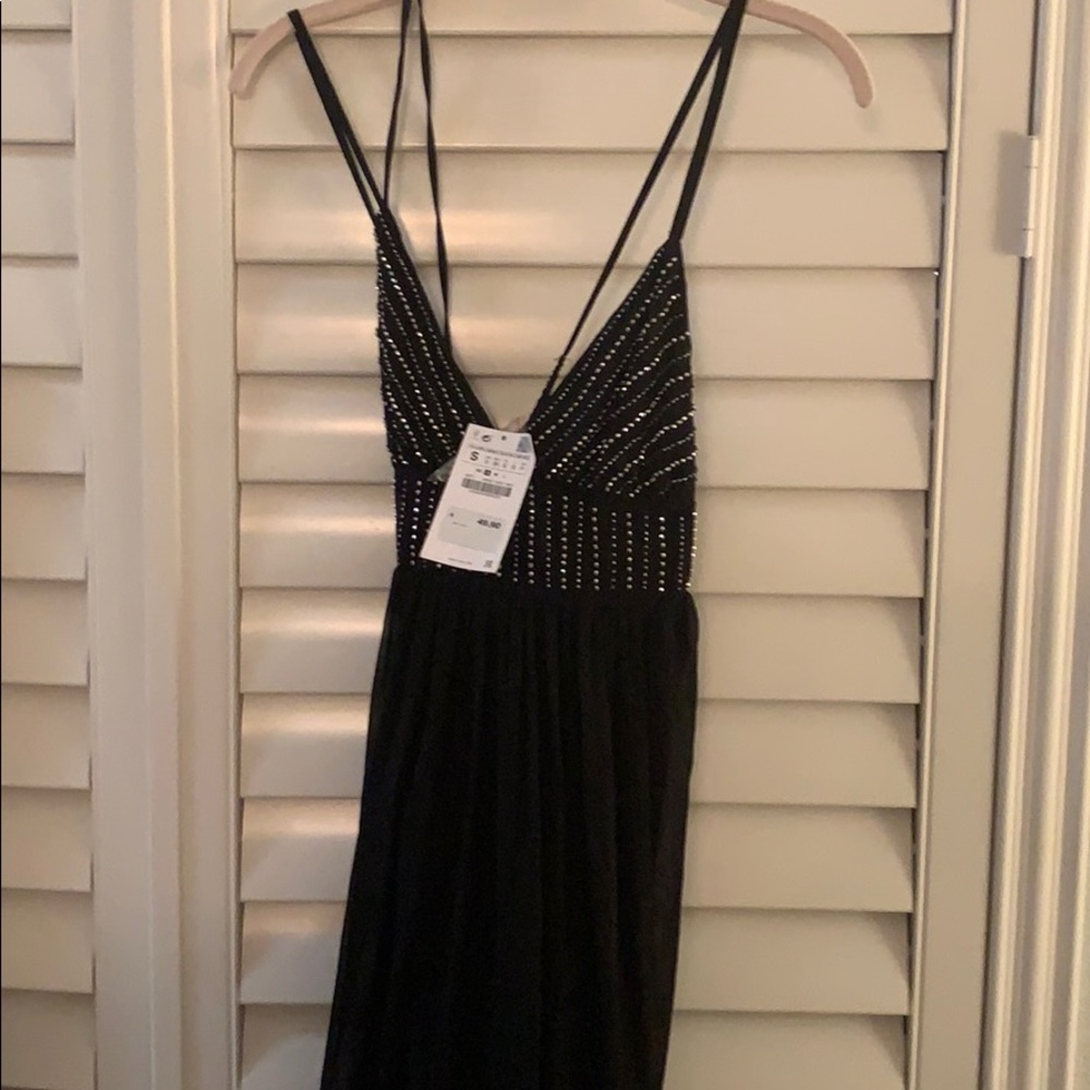 Zara bedazzled beach dress